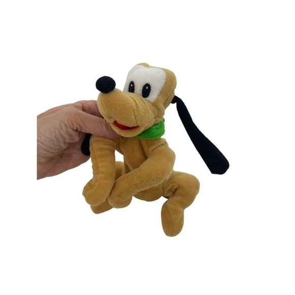 0666A- Disney Pluto Mini Beanbag Plush Toy Vintage 1990s 7” long - Picture 8 of 17